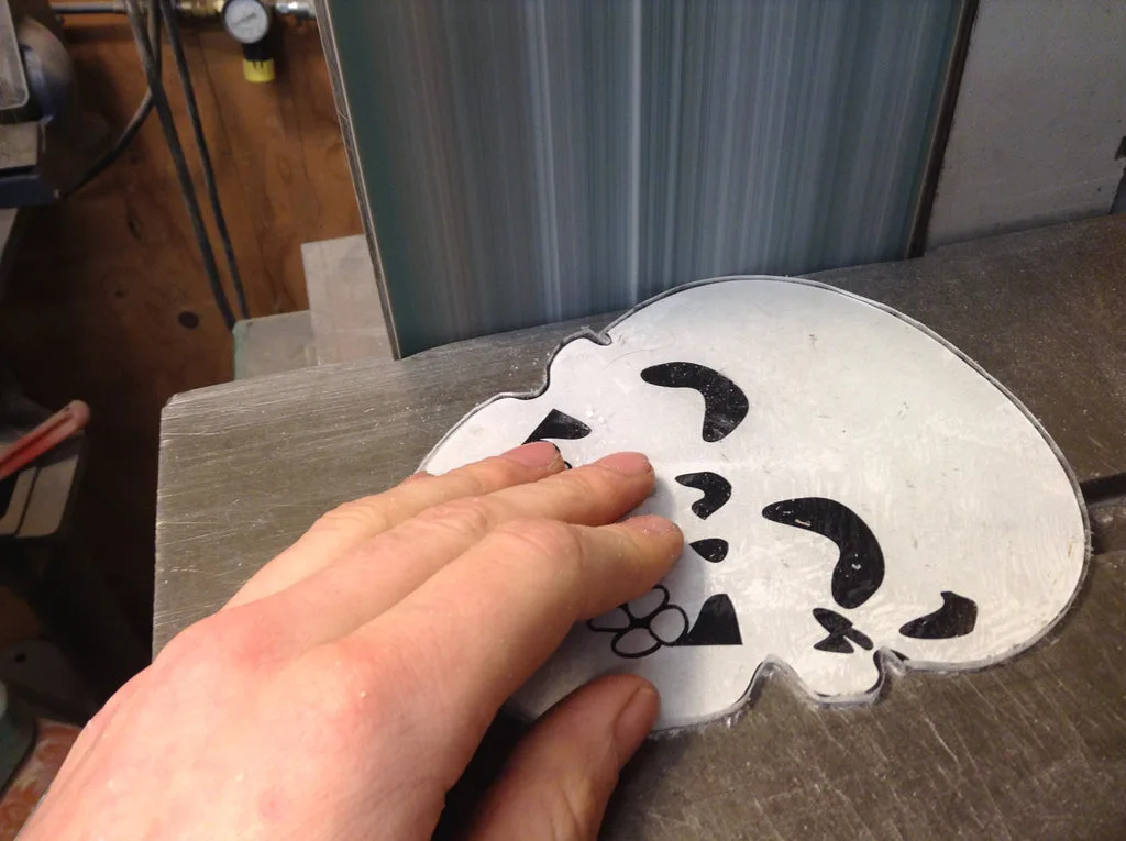 Sanding the edges smooth