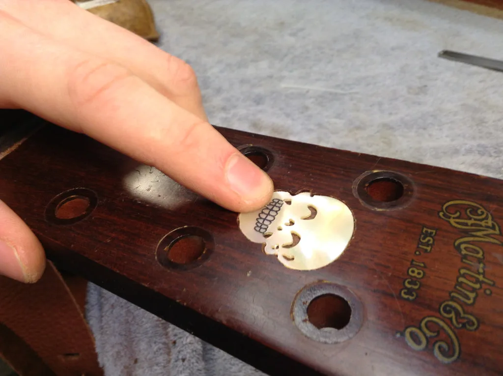 Dropping it into place
