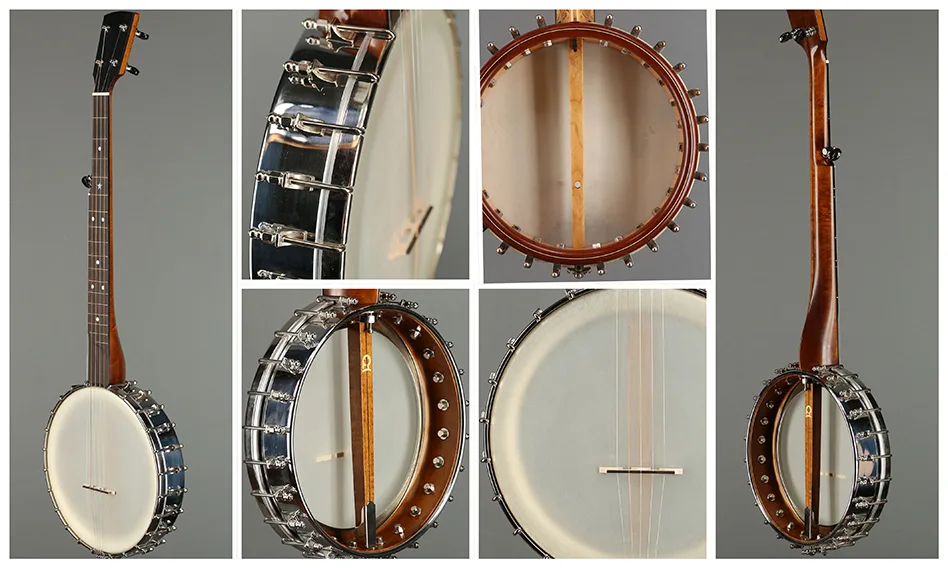 Rickard 11" Banjo, Nickel plated spunover, Dobson tone ring