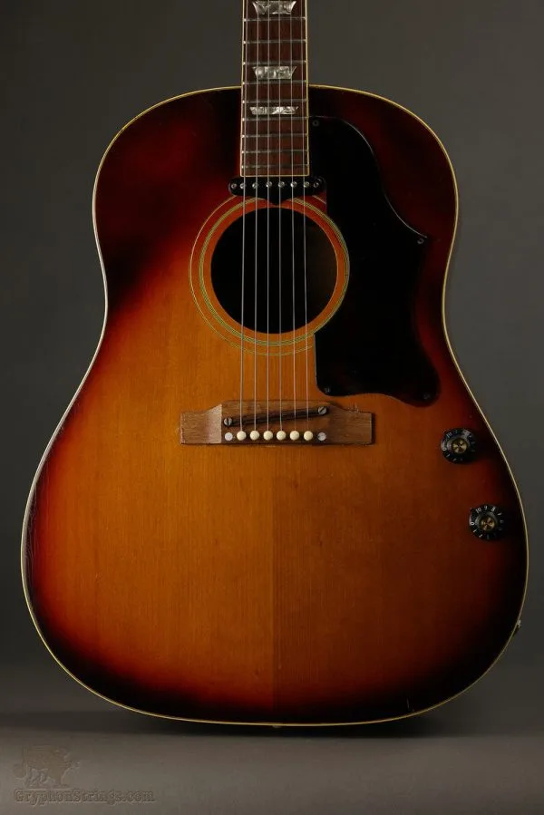 1968 Gibson J-160E Acoustic Electric Guitar Used