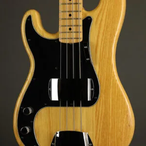 1977 Fender Precision Left Handed Solid Body Electric Bass