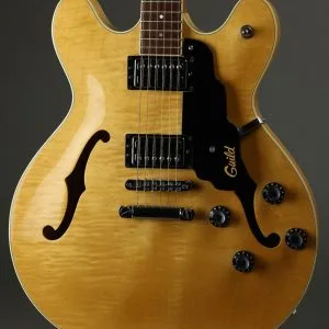1998 Guild Starfire IV Natural Semi Hollow Electric Guitar Used