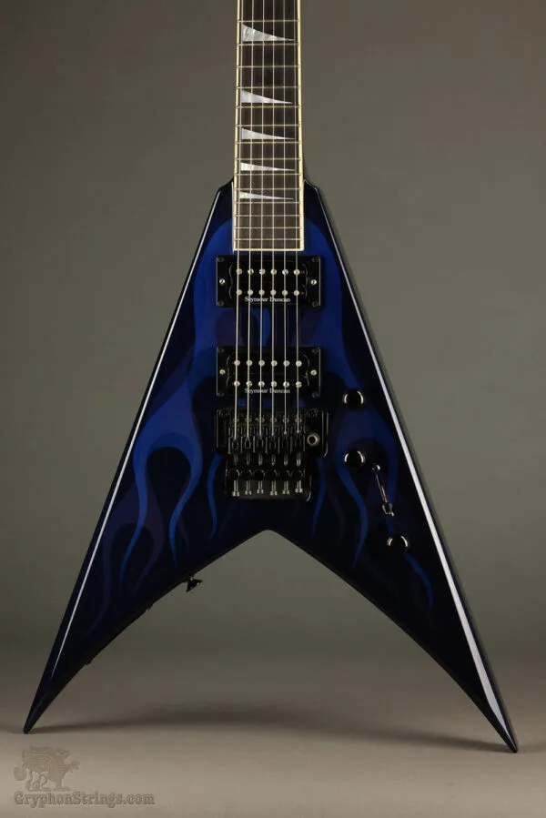 2000 Jackson King V KV2 Blue Ghost Flames Electric Guitar – Used