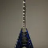 2000 Jackson King V KV2 Blue Ghost Flames Electric Guitar – Used