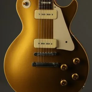 2010 Gibson 1956 Les Paul Gold Top Reissue Solid Body Electric Guitar Used