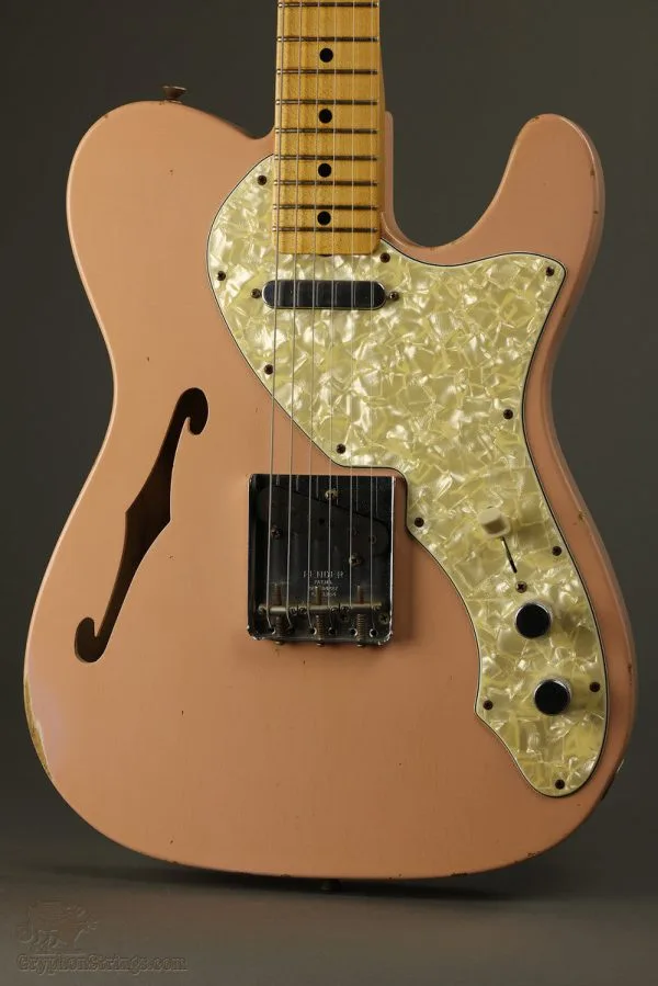 2011 Fender Masterbuilt 1960’s Thinline Telecaster Relic Electric Guitar Used