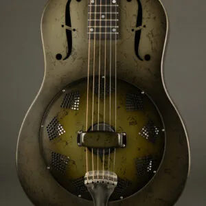2016 National Reso-Phonic NRP B Black Rust Resonator Guitar