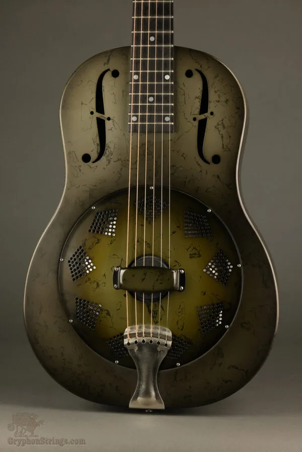 2016 National Reso-Phonic NRP B Black Rust Resonator Guitar