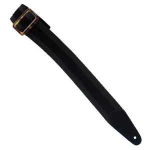 BLACK COTTON SUEDE STRIP