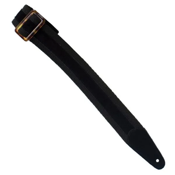 BLACK COTTON SUEDE STRIP