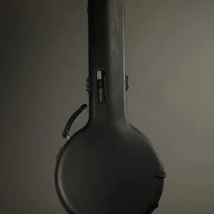 Calton Cases Banjo Case, Resonator, Black Exterior, Green Interior New