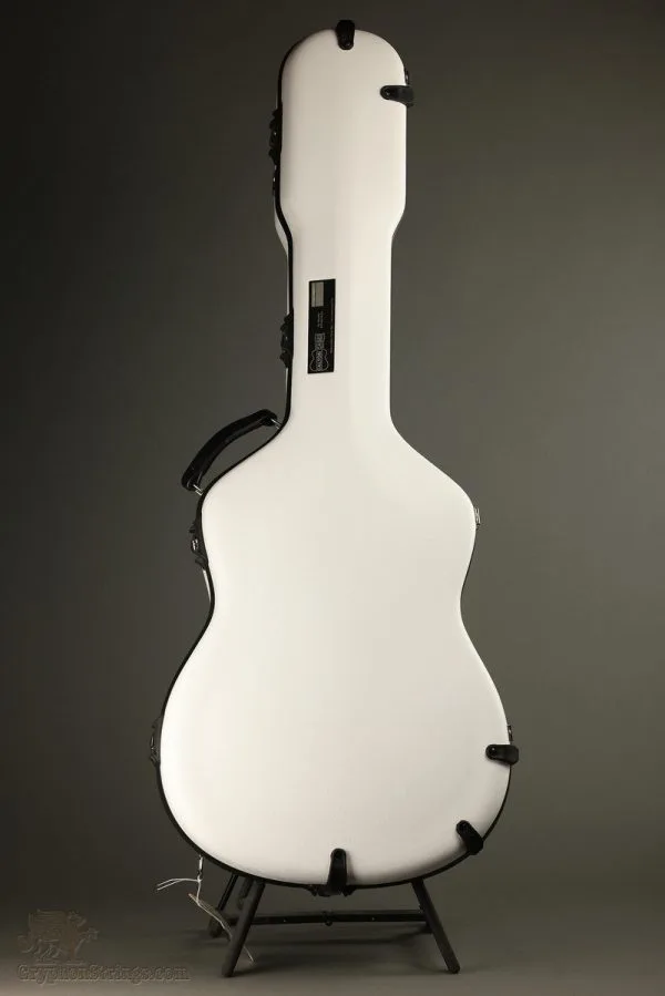 Calton Cases Orchestra Model, OM Case, White Exterior, Green Interior New