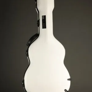Calton Stratocaster Case, White with Green Interior – New