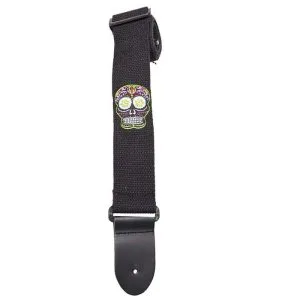 COTTON SERIES EMROIDERED SUGAR SKULL BLACK