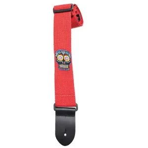 COTTON SERIES EMROIDERED SUGAR SKULL RED