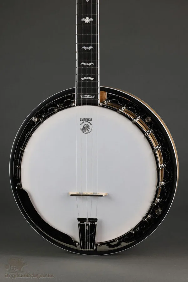 Deering White Lotus 5-String Resonator Banjo – New
