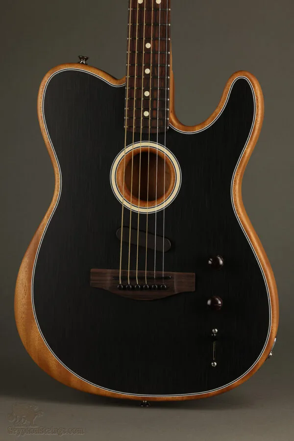 Fender Acoustasonic® Player Telecaster®, Rosewood Fingerboard, Brushed Black – New