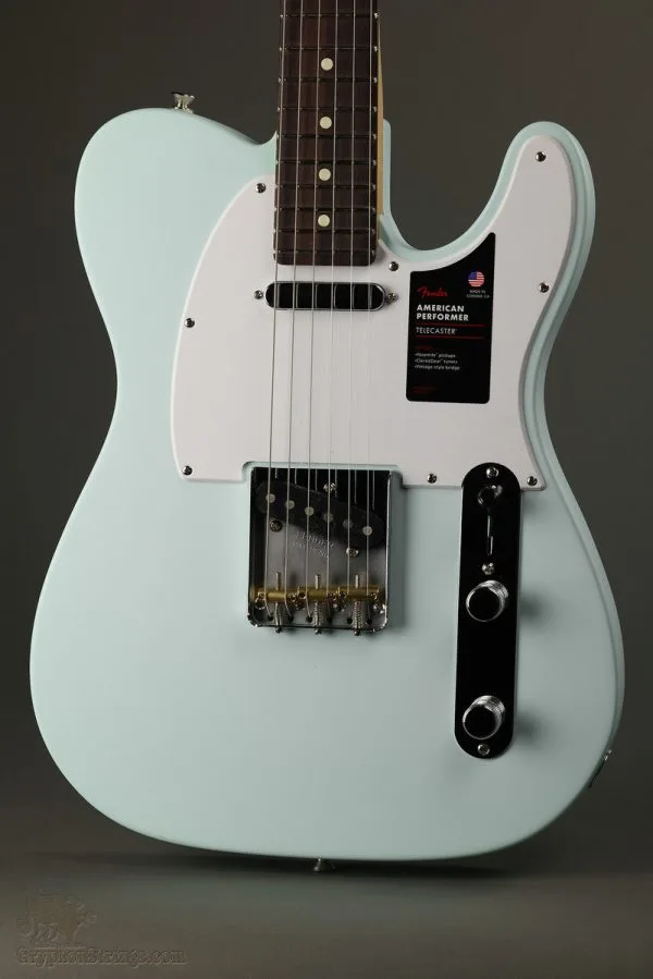 Fender American Performer Telecaster®, Rosewood Fingerboard, Satin Sonic Blue – New