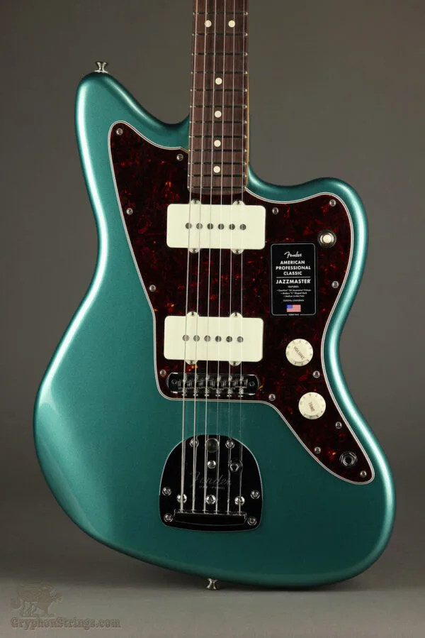 Fender American Professional Classic Jazzmaster®, Rosewood Fingerboard, Faded Sherwood Green Metallic – New