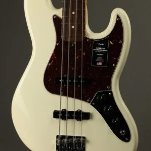 Fender American Professional II Jazz Bass®, Rosewood Fingerboard, Olympic White New