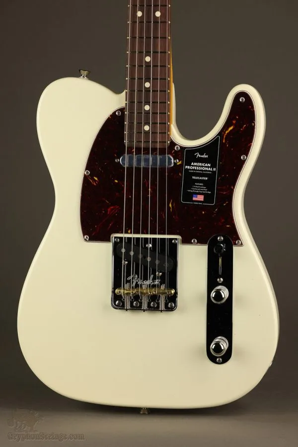 Fender American Professional II Telecaster®, Rosewood Fingerboard, Olympic White – New