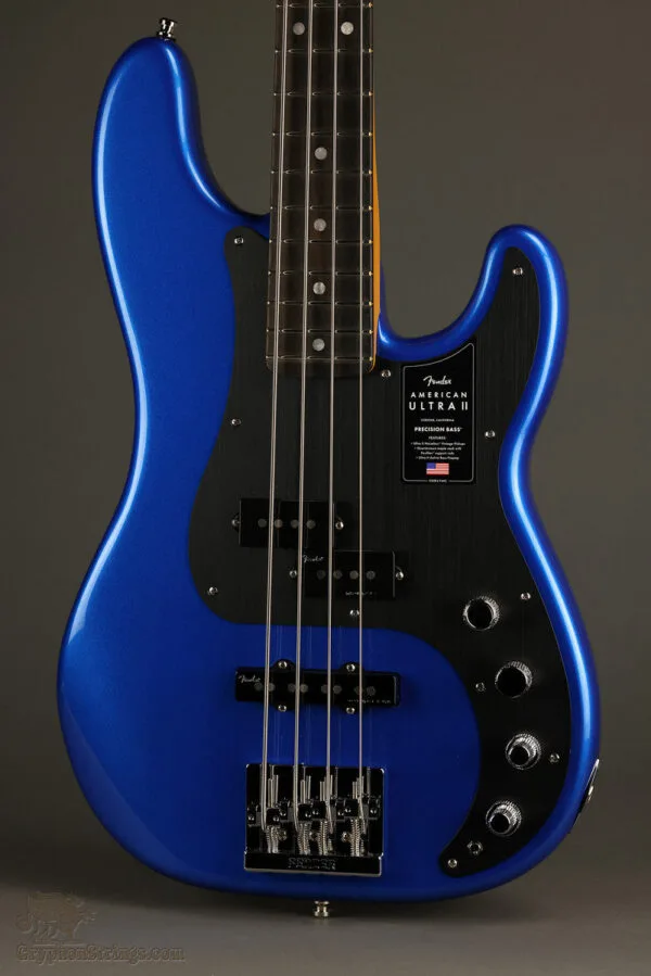 Fender American Ultra II Precision Bass®, Ebony Fingerboard, Noble Blue – New