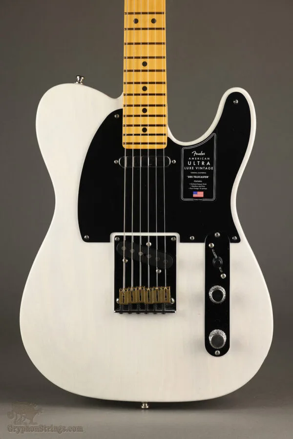 Fender American Ultra Luxe ’50s Telecaster®, Maple Fingerboard, White Blonde – New