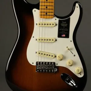 Fender American Vintage II 1957 Stratocaster®, Maple Fingerboard, 2-Color Sunburst – New