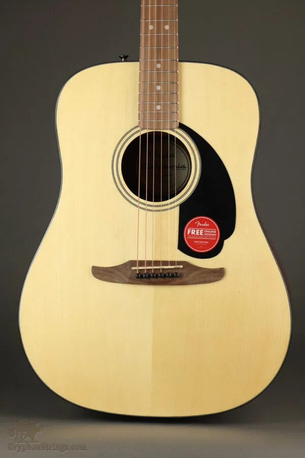 Fender California Standard Redondo™, Spruce Top, Black Pickguard, Natural – New