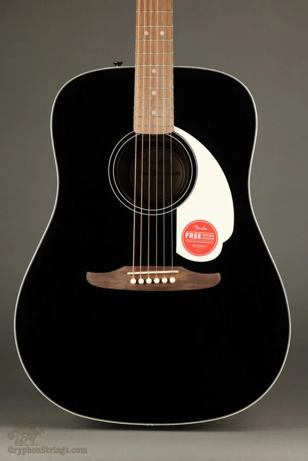 Fender California Standard Redondo™, Spruce Top, Ivory Pickguard, Black – New