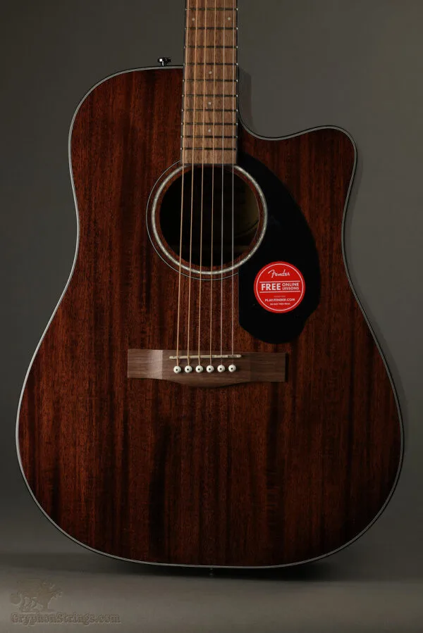 Fender CD-60SCE Dreadnought, Walnut Fingerboard, All-Mahogany – New