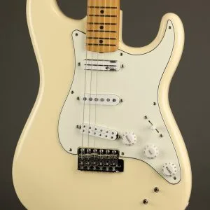 Fender EOB Stratocaster®, Maple Fingerboard, Olympic White – New