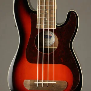 Fender Fullerton Precision Bass® Uke, Walnut Fingerboard, Tortoiseshell Pickguard, 3-Color Sunburst – New