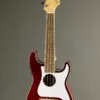 Fender Fullerton Strat® Uke, Walnut Fingerboard, White Pickguard Candy Apple Red – New