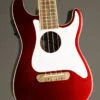 Fender Fullerton Strat® Uke, Walnut Fingerboard, White Pickguard Candy Apple Red – New