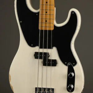 Fender Mike Dirnt Road Worn® Precision Bass®, Maple Fingerboard, White Blonde – New