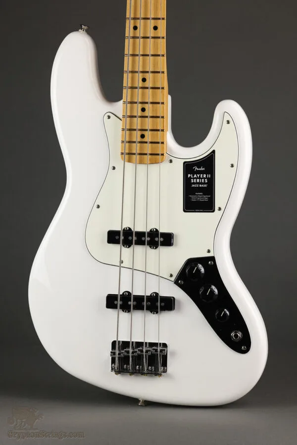 Fender Player II Jazz Bass®, Maple Fingerboard, Polar White – New