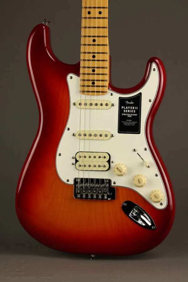 Fender Player II Stratocaster® HSS, Maple Fingerboard, Aged Cherry Burst – New