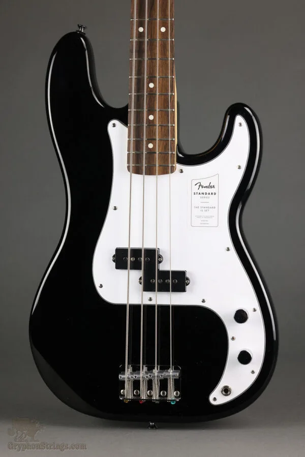 Fender Standard Precision Bass®, Laurel Fingerboard, White Pickguard, Black – New