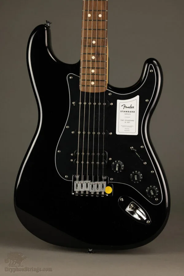 Fender Standard Stratocaster® HSS, Laurel Fingerboard, Black Pickguard, Black – New