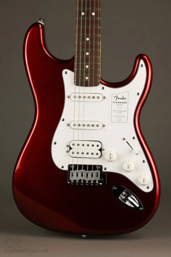 Fender Standard Stratocaster® HSS, Laurel Fingerboard, White Pickguard, Candy Cola – New