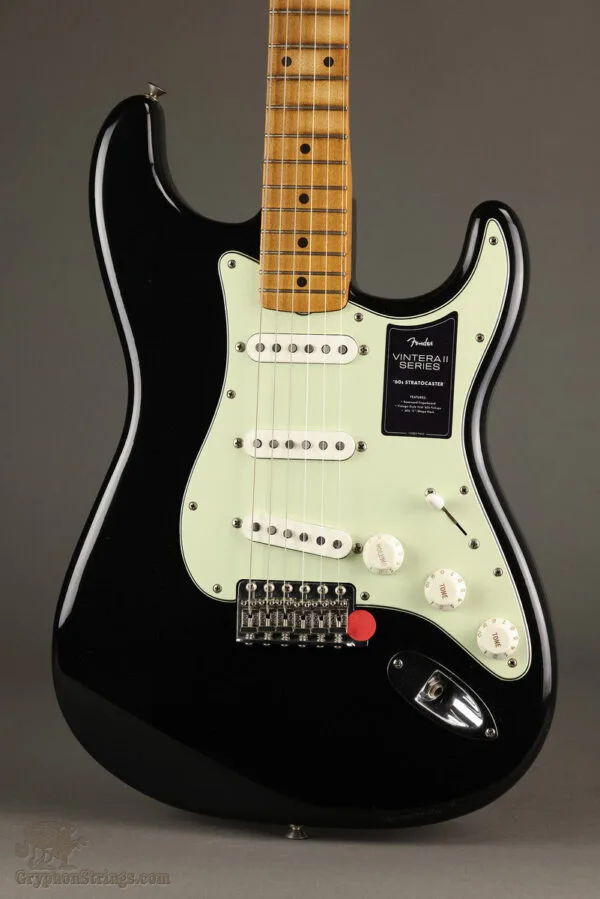 Fender Vintera® II Road Worn® ’60s Stratocaster®, Maple Fingerboard, Black – New