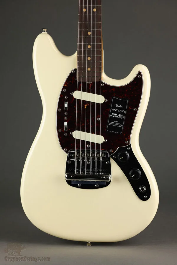 Fender Vintera® III Mid ’60s Mustang®, Rosewood Fingerboard, Olympic White – New