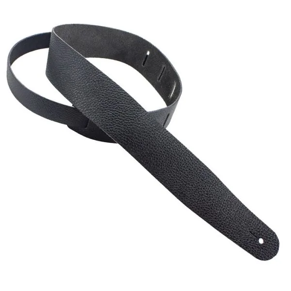GUITAR STRAPS USA LEATHER BLACK