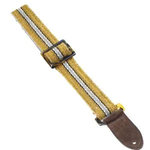Henry Heller HPRU-11 Picador Series Woven Peruvian Tan w/ Gray Guitar Strap