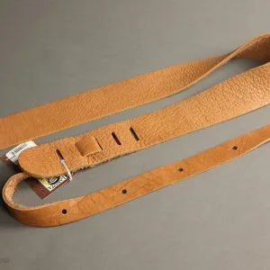 Lakota Leathers American Bison Guitar Strap 2″, Spruce