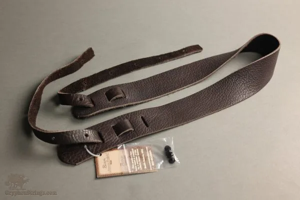 Lakota Leathers Banjo Straps – Non-Cradle 2″, Chocolate