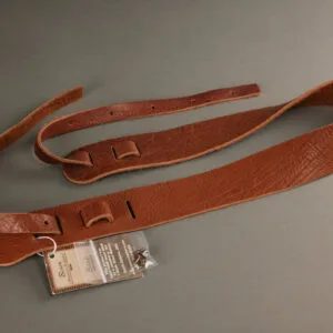 Lakota Leathers Banjo Straps – Non-Cradle 2″, Tobacco