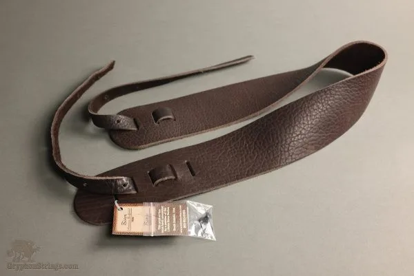 Lakota Leathers Banjo Straps – Non-Cradle 3″ Chocolate