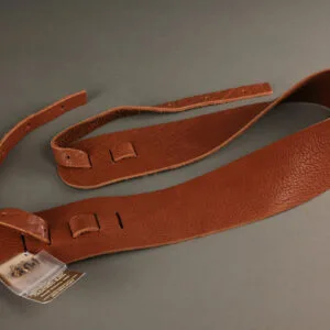 Lakota Leathers Banjo Straps – Non-Cradle 3″, Tobacco